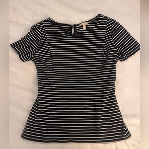 Banana Republic navy striped top